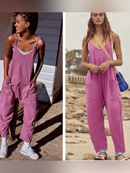 FP Movement by Free People Pants - FP Movement by Free People Hot Shot Onesie ~ Raspberry Punch